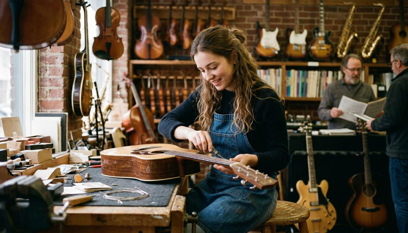 Chronique d’une passion : au cœur du quotidien dans une boutique d’instruments